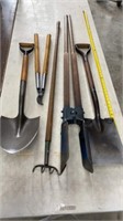 Garden Tools, Post Hole Digger, Shovels and more