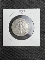 1947-D Walking Liberty Half Dollar