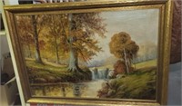 Antique Oil Painting, Artist Signed