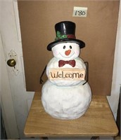 Ceramic Welcome Snowman