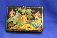 A Hand Painted Russian Lacquer Box