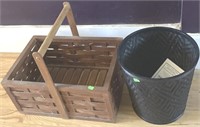 Basket And Trash Can