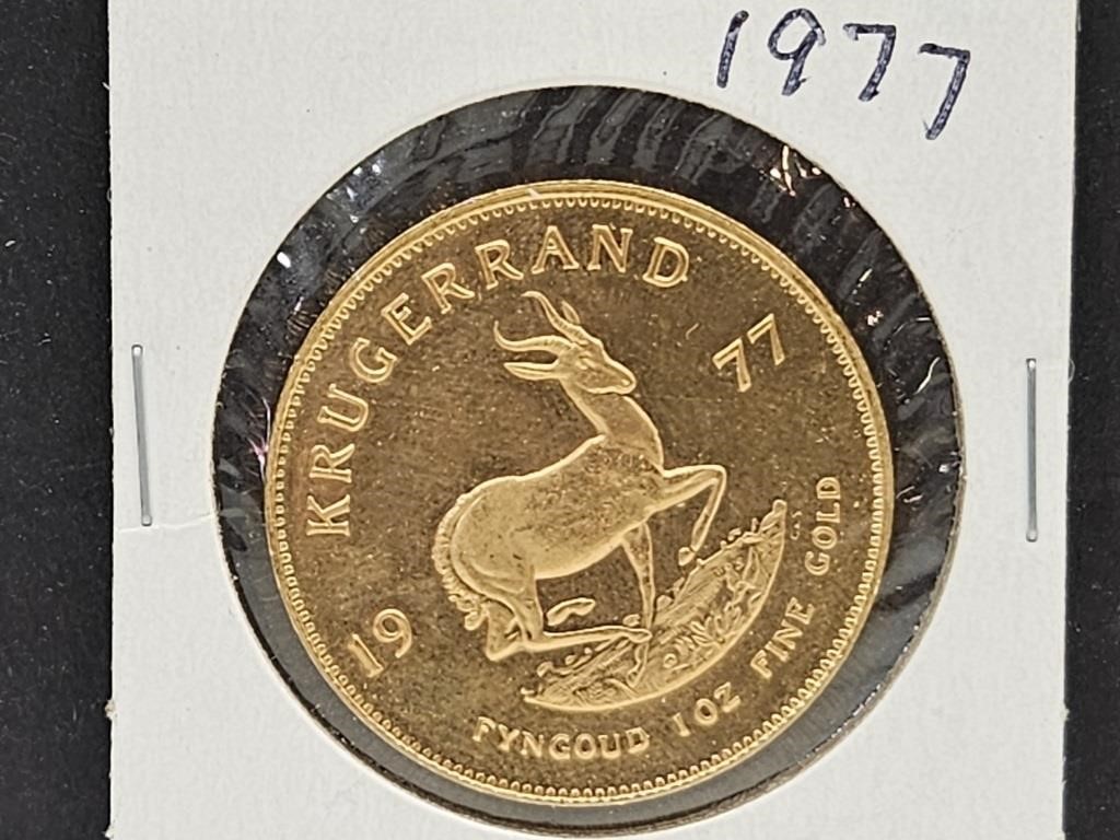 1977 1 OZ. Kruegerand Gold Coin