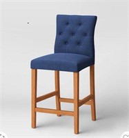 Threshold Brookline Tufted Counter Stool Navy