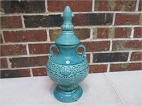 14" Tall Vase with Lid