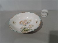 9" Bowl & Teacup Made in Germany