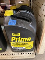 2 gallons of 50-50 coolant, yellow