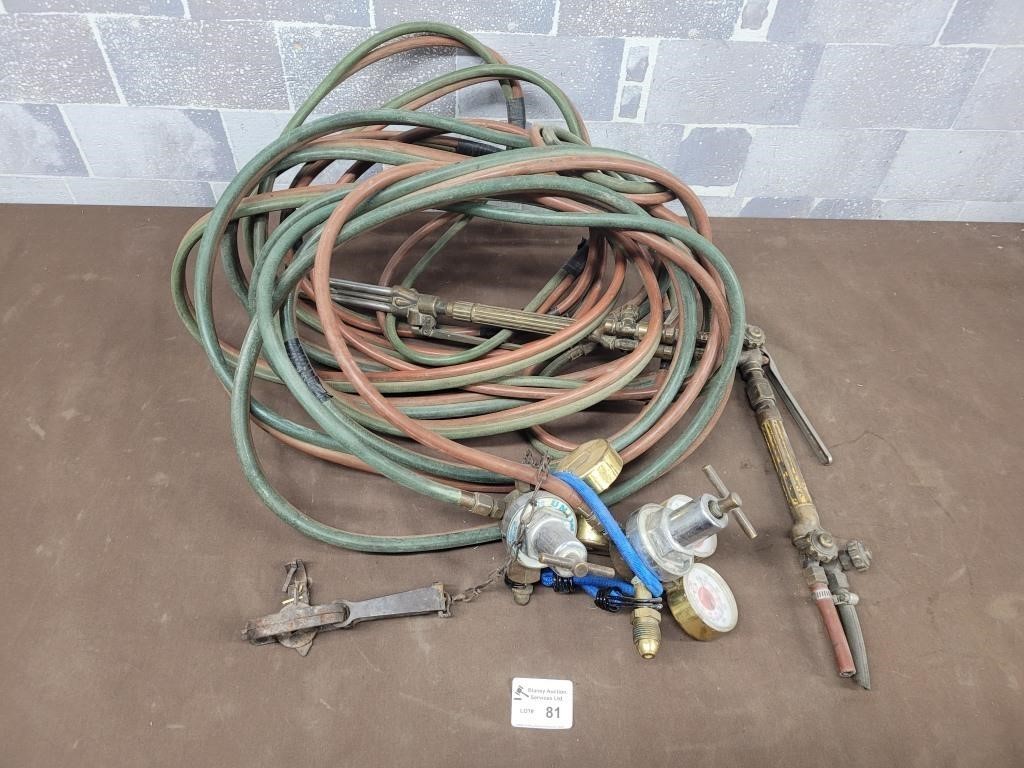 Oxy Acetylene hoses and regulators etc