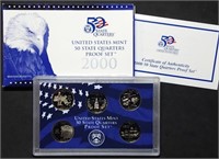 2000 Statehood Quarter Proof Set MIB