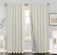 (New) XWZO 100% Blackout Curtains 2 Panels - Heat