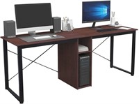 78" Soges 2 Person Desk (Walnut)