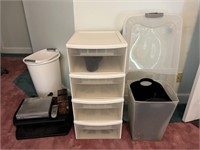 4 Stack Plastic Storage, Trash Cans, Apex DVD