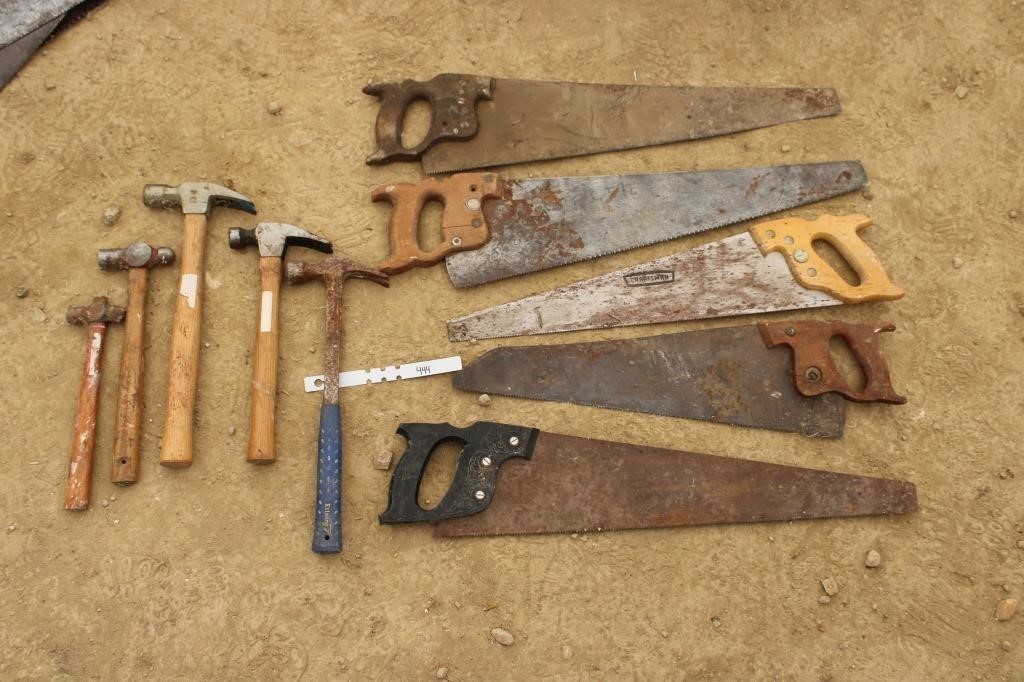 saws; hammers; tools