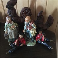 Rooster & Other Figurines