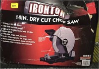 Ironton 14" dry cut chop saw, not tested