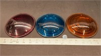 Red, Green & Amber 5" Glass Lenses.  Important