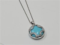 Sterling Elizabeth Showers Turquoise & Sapphire