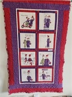 Quilted Wall Hanging Appr9x 32x52"