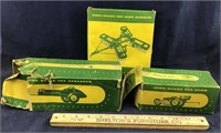 Three 1950's John Deere Toys In Original Boxes