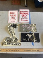Mustang sign lot