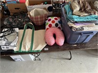 Tote of Soft Goods, Neck Pillow, Bags