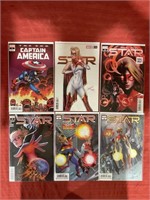 6 bagged and backed comics