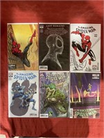 6 bagged and backed comics