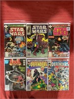 6 bagged and backed comics