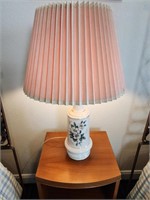 Floral & Off-White Lamp