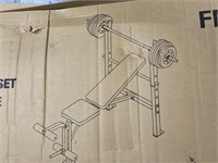 $160  CAP - COMBO BENCH WITH 100LB WEIGHT SET
