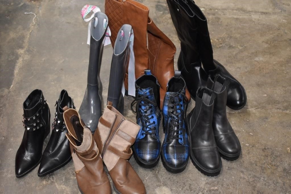 Seven Pair of Assorted Ladies Boots