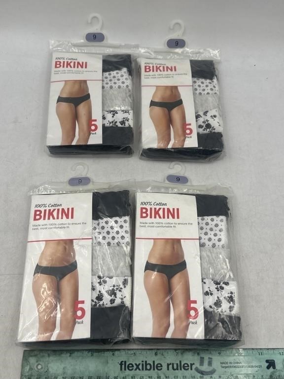 NEW Lot of 4-5ct Women's 9 Bikini Underwear