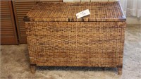 Wicker Blanket Chest