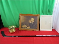 Spittoon, Northwood Hockey Stick, Frame & Picture