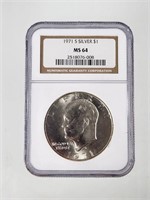 1971 S SILVER EISENHOWER NGC MS 64