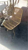 Assorted basket style outdoor chairs
