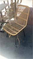 Assorted basket style outdoor chairs with cushions
