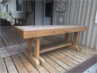 Wooden Bench H-19" W-15" L-51" (Front Porch)