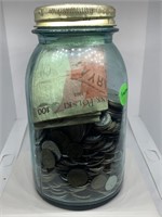 LG JAR OF FOREIGN CURRENCY LOTS OF SOVIET & MORE