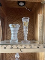 Lead Crystal Vintage Vases