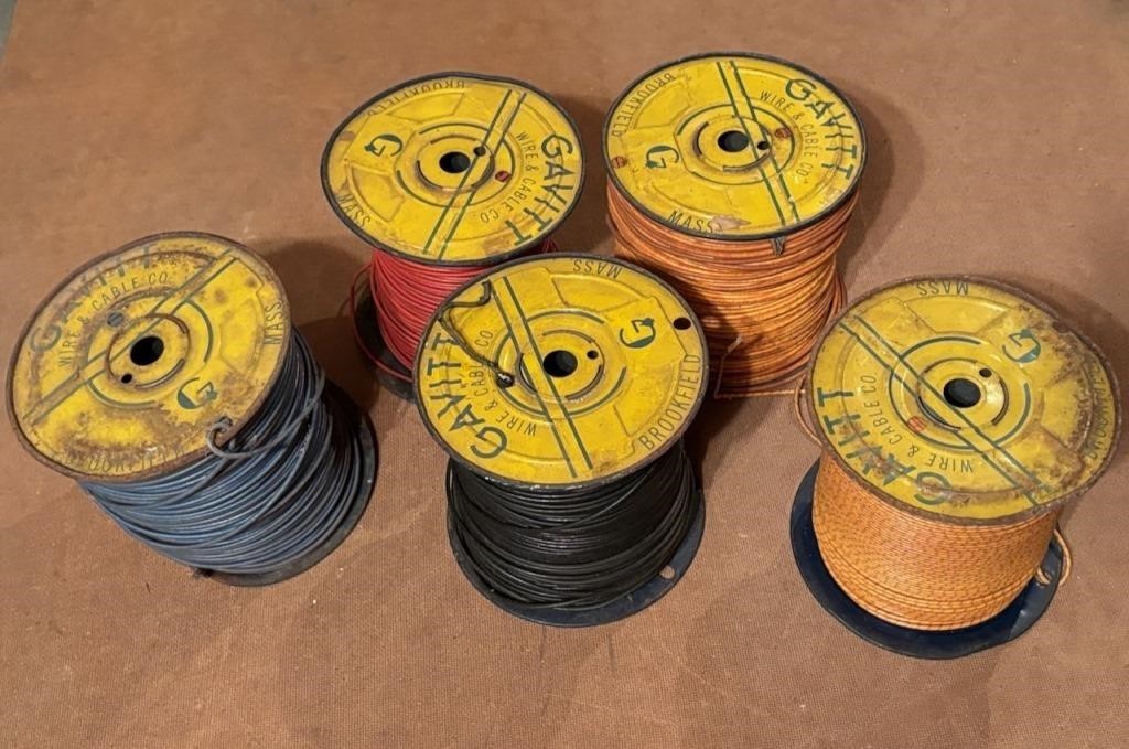 Assortment Coaxial Cable, Spools of Wire