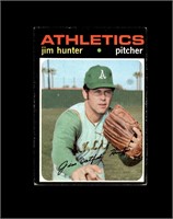 1971 Topps #45 Jim Hunter EX to EX-MT+