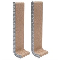 Gray Wall-Mounted Cat Scratcher (2PK) with Catnip
