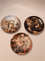 3 Limited Edition Collector Plates