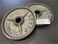 (2) 25 lbs Metal Weight Plates