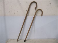 2 WOOD STOCK CANES