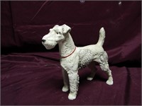 Antique Hubley Fox terrier cast iron door stop.