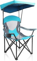 ALPHA CAMP Heavy Duty Canopy Lounge Chair Blue