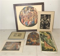 Lot of Religious Artwork Birth of Venus