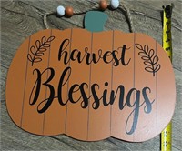 Harvest Blessings Hanging Signs